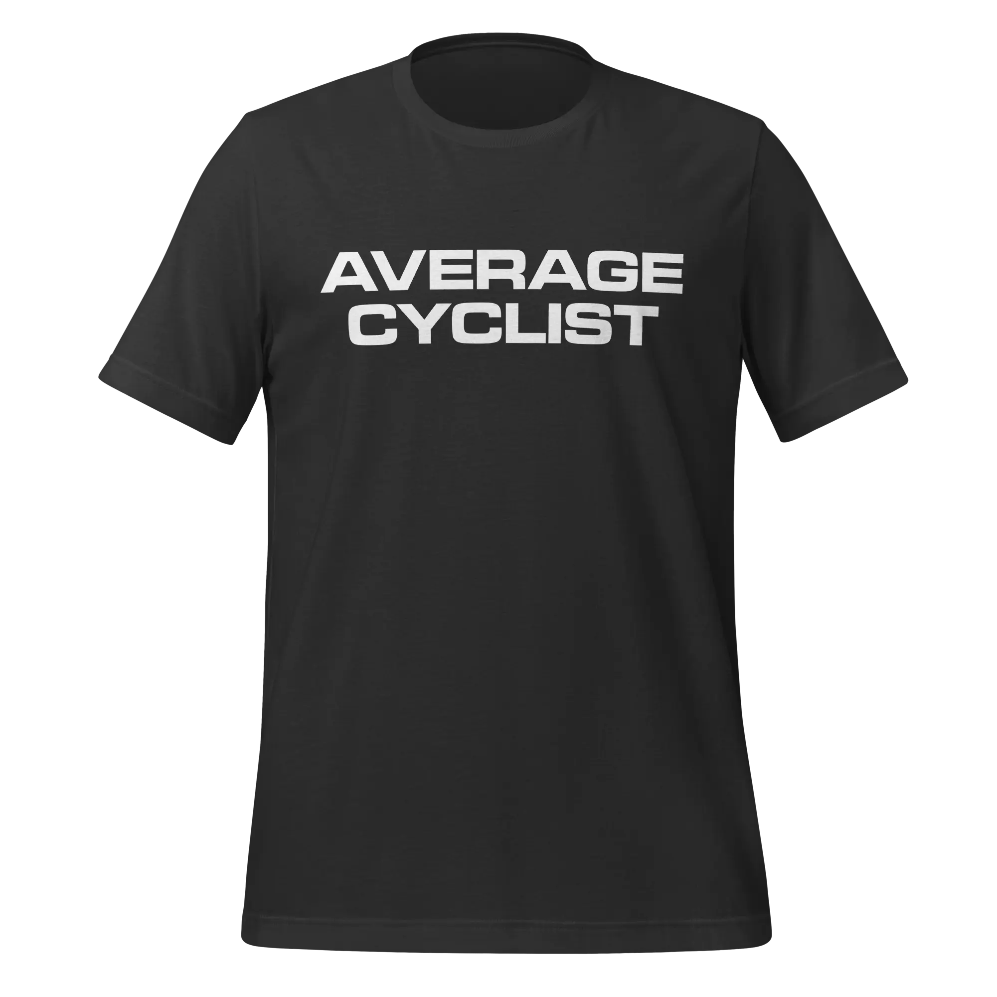 Average Cyclist T-Shirt | Funny Minimalist Cycling Tee - Cyclist Hive