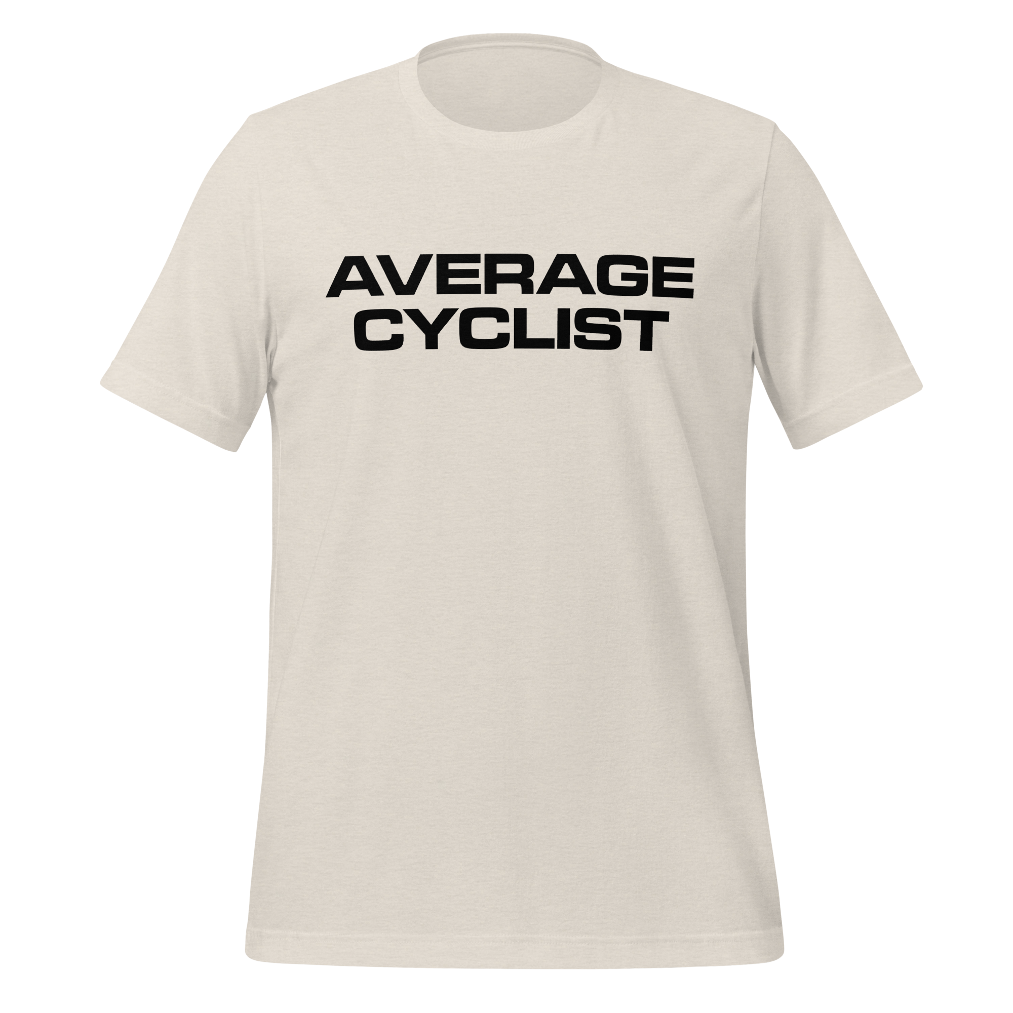 Average Cyclist T-Shirt | Funny Bike Shirt  Heather Dust / 2XL Cyclist Hive