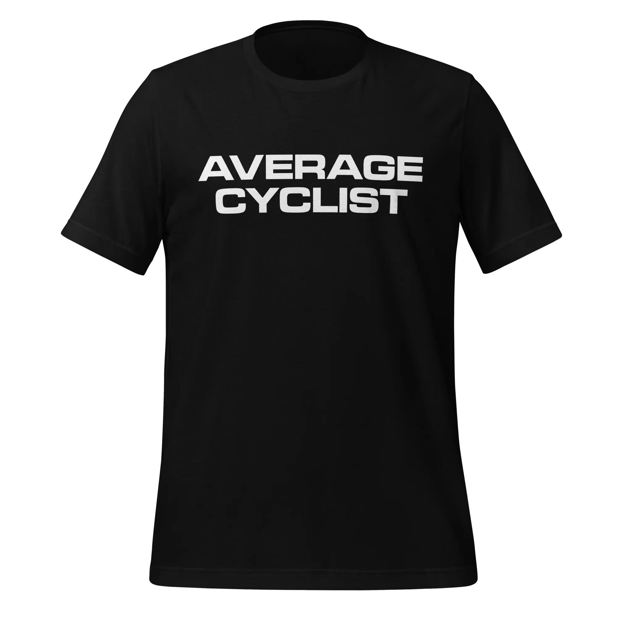 Average Cyclist T-Shirt | Funny Minimalist Cycling Tee - Cyclist Hive