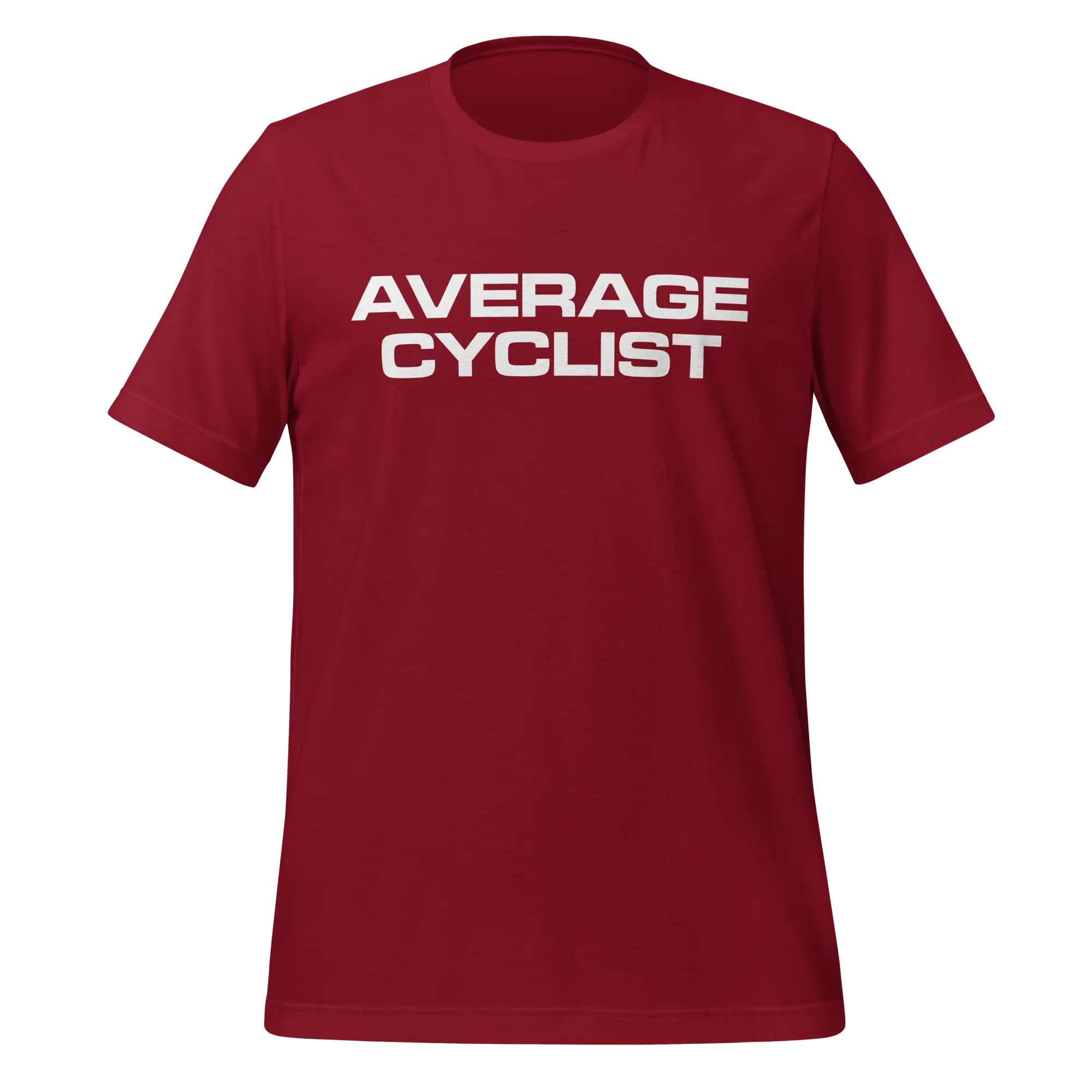 Average Cyclist T-Shirt | Funny Minimalist Cycling Tee - Cyclist Hive