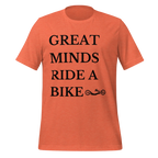 Great Minds Ride a Bike Handcycle T-Shirt | Adaptive Cycling Tee - Cyclist Hive