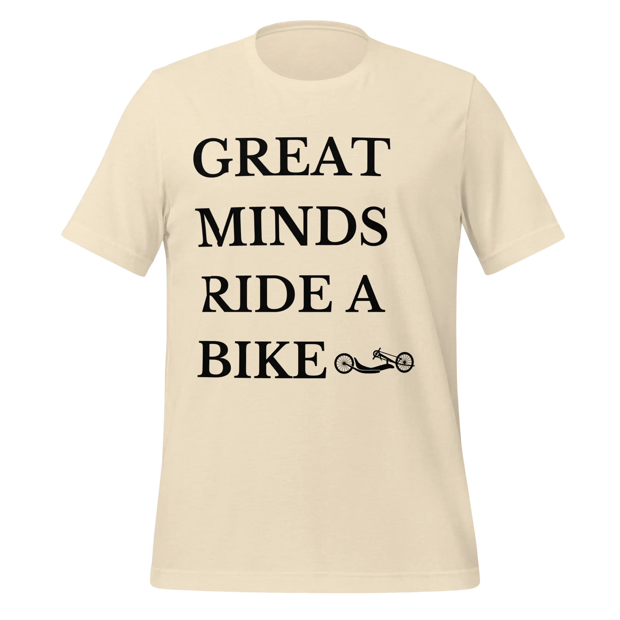 Great Minds Ride a Bike Handcycle T-Shirt | Adaptive Cycling Tee - Cyclist Hive
