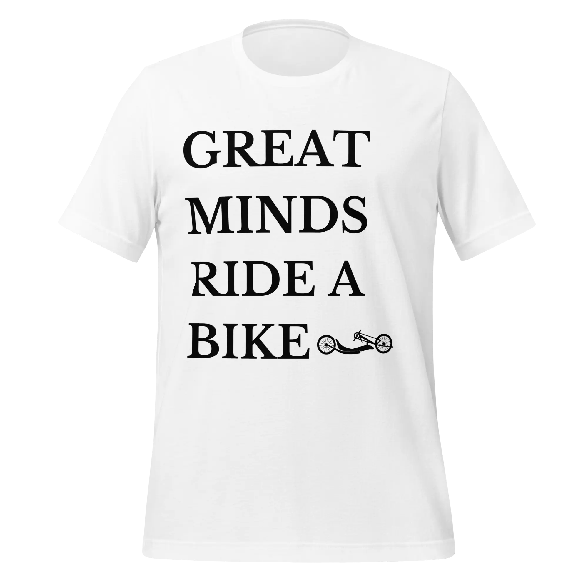 Great Minds Ride a Bike Handcycle T-Shirt | Adaptive Cycling Tee - Cyclist Hive
