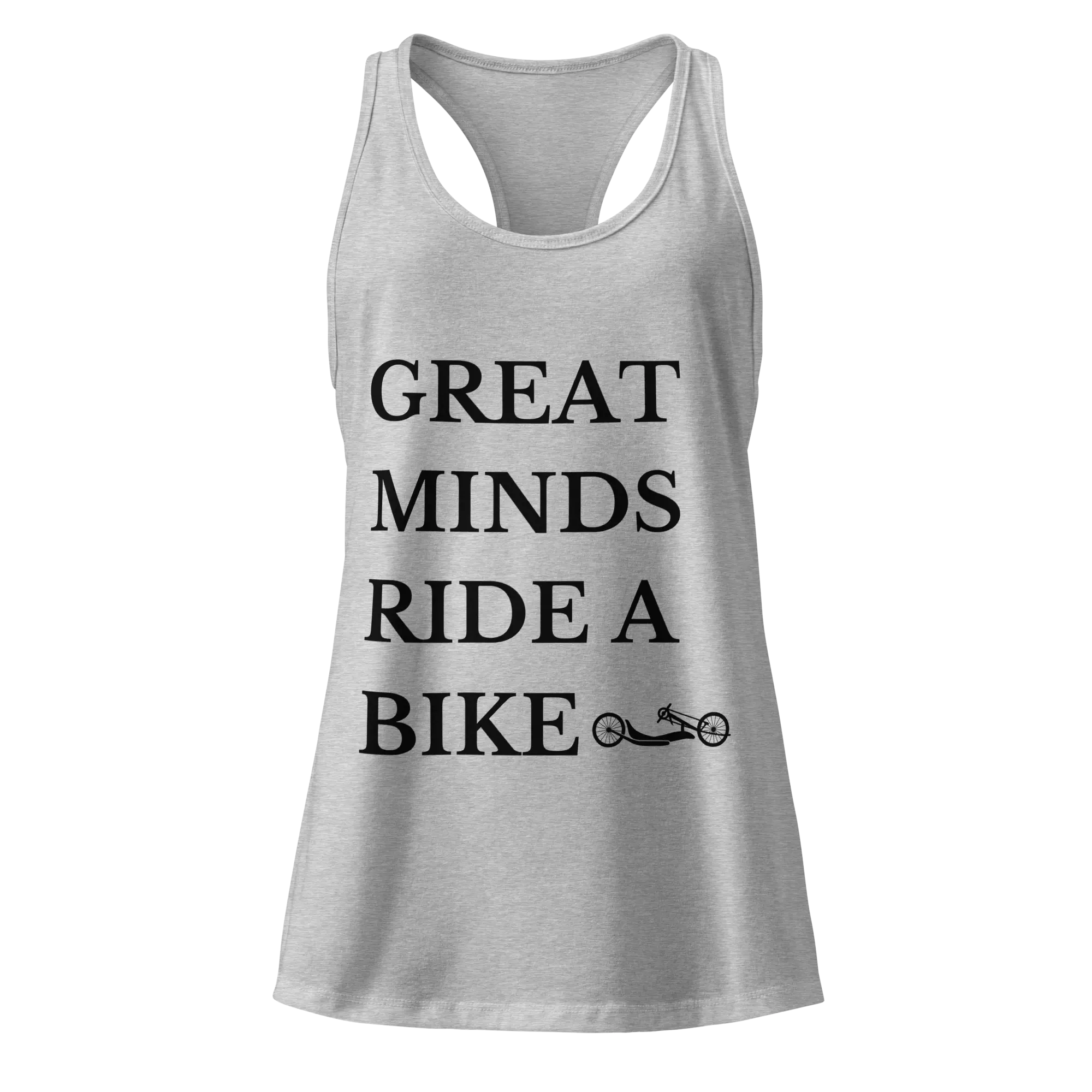 Great Minds Ride a Bike Handcycle Women’s Racerback Tank Top - Cyclist Hive
