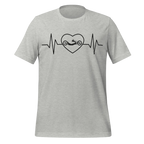 Handcycling Heartbeat T-Shirt | Minimalist Bike Lover Tee - Cyclist Hive