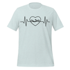 Handcycling Heartbeat T-Shirt | Minimalist Bike Lover Tee - Cyclist Hive