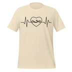 Handcycling Heartbeat T-Shirt | Minimalist Bike Lover Tee - Cyclist Hive