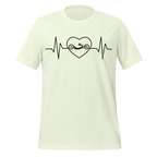 Handcycling Heartbeat T-Shirt | Minimalist Bike Lover Tee - Cyclist Hive