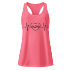 Handcycling Heartbeat Women’s Racerback Tank | Minimalist Cycling Top - Cyclist Hive