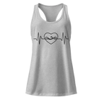 Handcycling Heartbeat Women’s Racerback Tank | Minimalist Cycling Top - Cyclist Hive