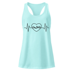 Handcycling Heartbeat Women’s Racerback Tank | Minimalist Cycling Top - Cyclist Hive