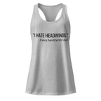 I Hate Headwinds Handcycling Women’s Racerback Tank | Funny Cycling Top - Cyclist Hive