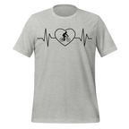 Male Cyclist Heartbeat Men’s T-Shirt | Minimalist Bike Lover Tee  Athletic Heather / XS Cyclist Hive