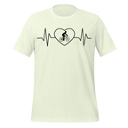 Male Cyclist Heartbeat Men’s T-Shirt | Minimalist Bike Lover Tee  Citron / XS Cyclist Hive