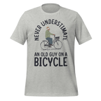 Never Underestimate an Old Guy on a Bicycle | Funny Cycling T-Shirt - Cyclist Hive