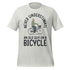 Never Underestimate an Old Guy on a Bicycle | Funny Cycling T-Shirt - Cyclist Hive