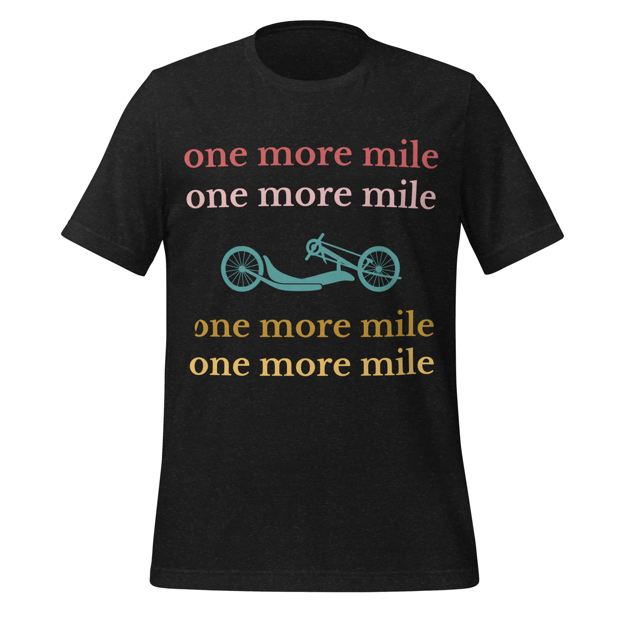 One More Mile Handcycling T-Shirt | Motivational Cycling Tee - Cyclist Hive