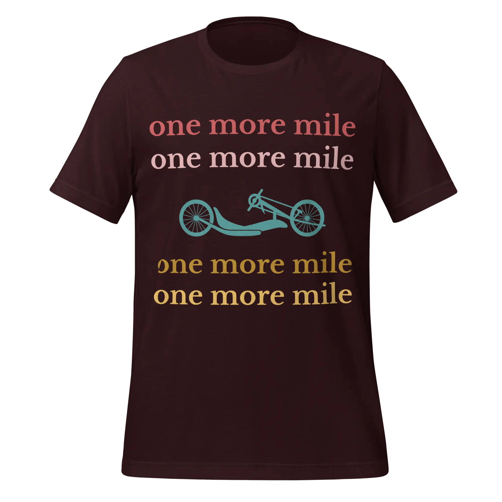 One More Mile Handcycling T-Shirt | Motivational Cycling Tee - Cyclist Hive