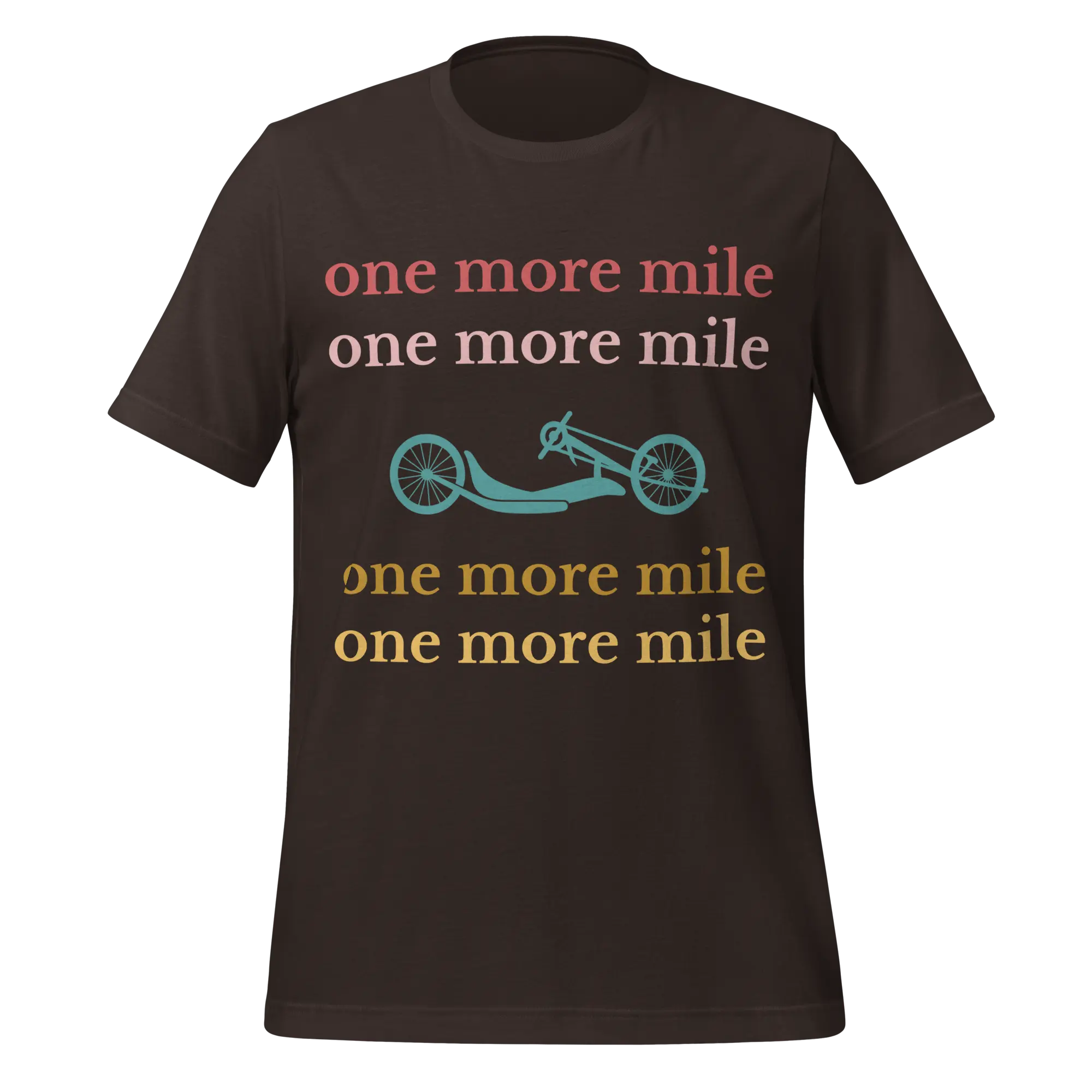 One More Mile Handcycling T-Shirt | Motivational Cycling Tee - Cyclist Hive