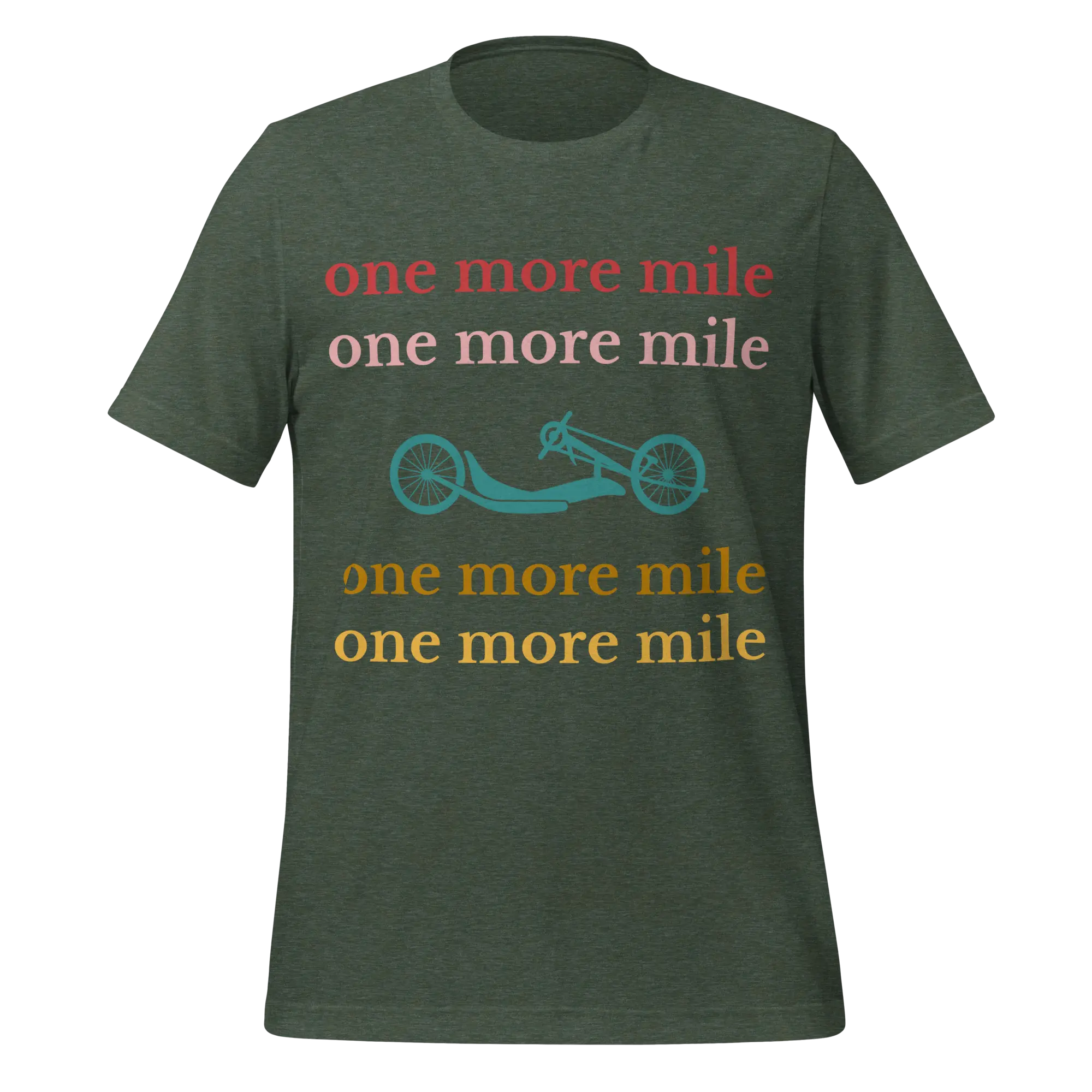 One More Mile Handcycling T-Shirt | Motivational Cycling Tee - Cyclist Hive