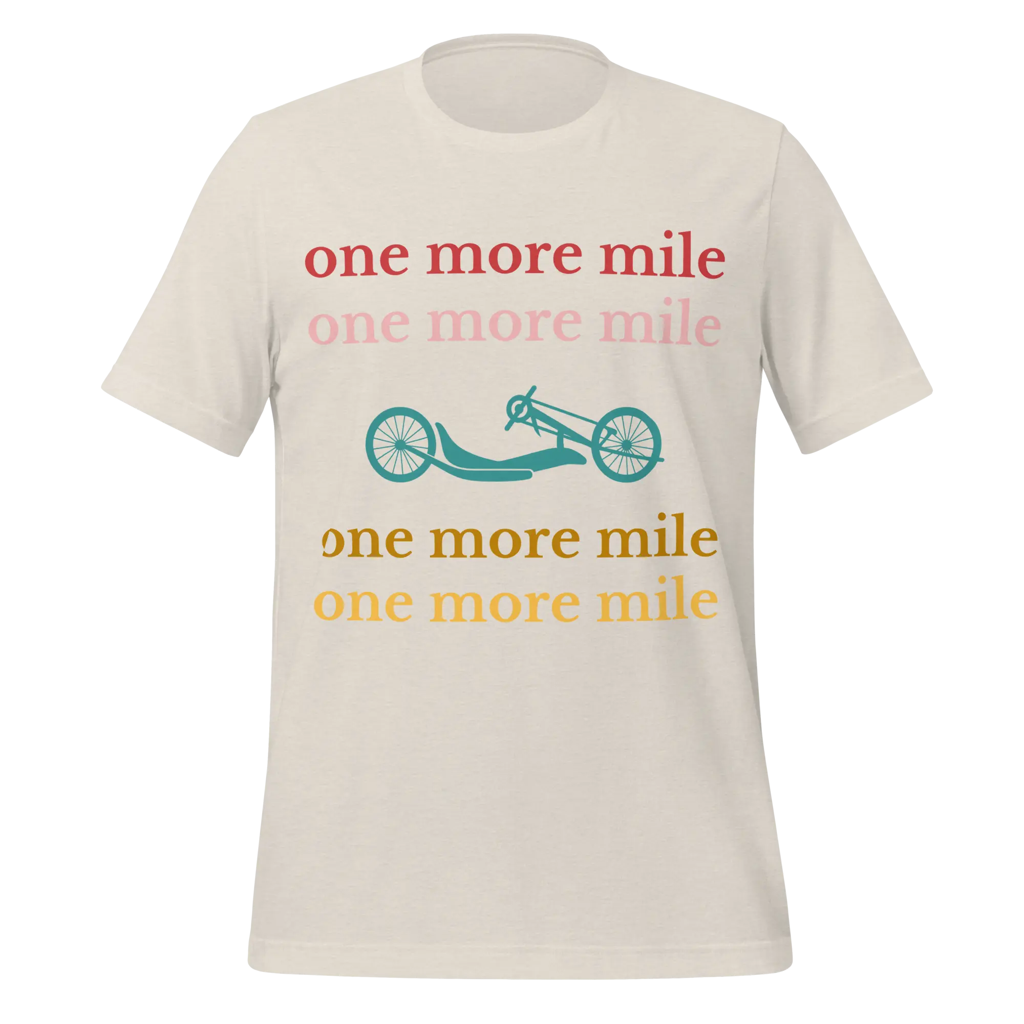 One More Mile Handcycling T-Shirt | Motivational Cycling Tee - Cyclist Hive