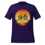 Sunset Bike Silhouette T-Shirt | Cycling Graphic Tee for Riders - Cyclist Hive