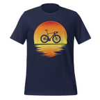 Sunset Bike Silhouette T-Shirt | Cycling Graphic Tee for Riders - Cyclist Hive
