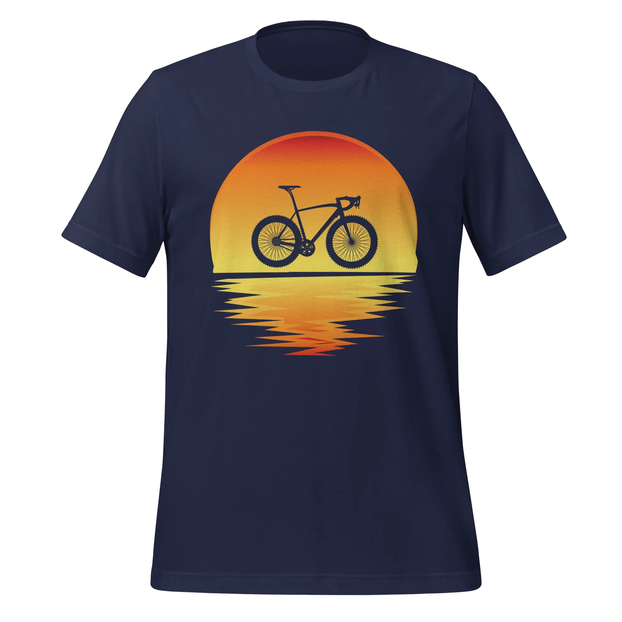 Sunset Bike Silhouette T-Shirt | Cycling Graphic Tee for Riders - Cyclist Hive