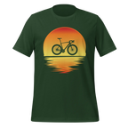 Sunset Bike Silhouette T-Shirt | Cycling Graphic Tee for Riders - Cyclist Hive
