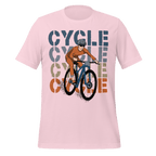 Cycle Retro Block T-Shirt | Vintage Style Bike Rider Tee - Cyclist Hive