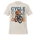 Cycle Retro Block T-Shirt | Vintage Style Bike Rider Tee - Cyclist Hive