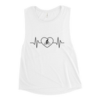 Cycling Heartbeat Women’s Muscle Tank - Cyclist Hive