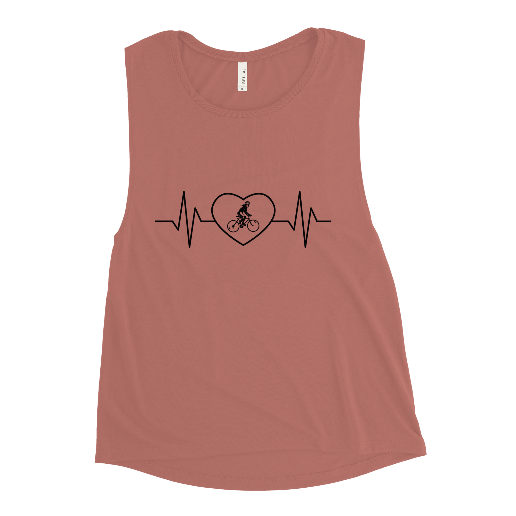 Cycling Heartbeat Women’s Muscle Tank - Cyclist Hive