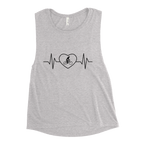 Cycling Heartbeat Women’s Muscle Tank - Cyclist Hive