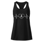 Cycling Heartbeat Women's Racerback Tank Top - Cyclist Hive