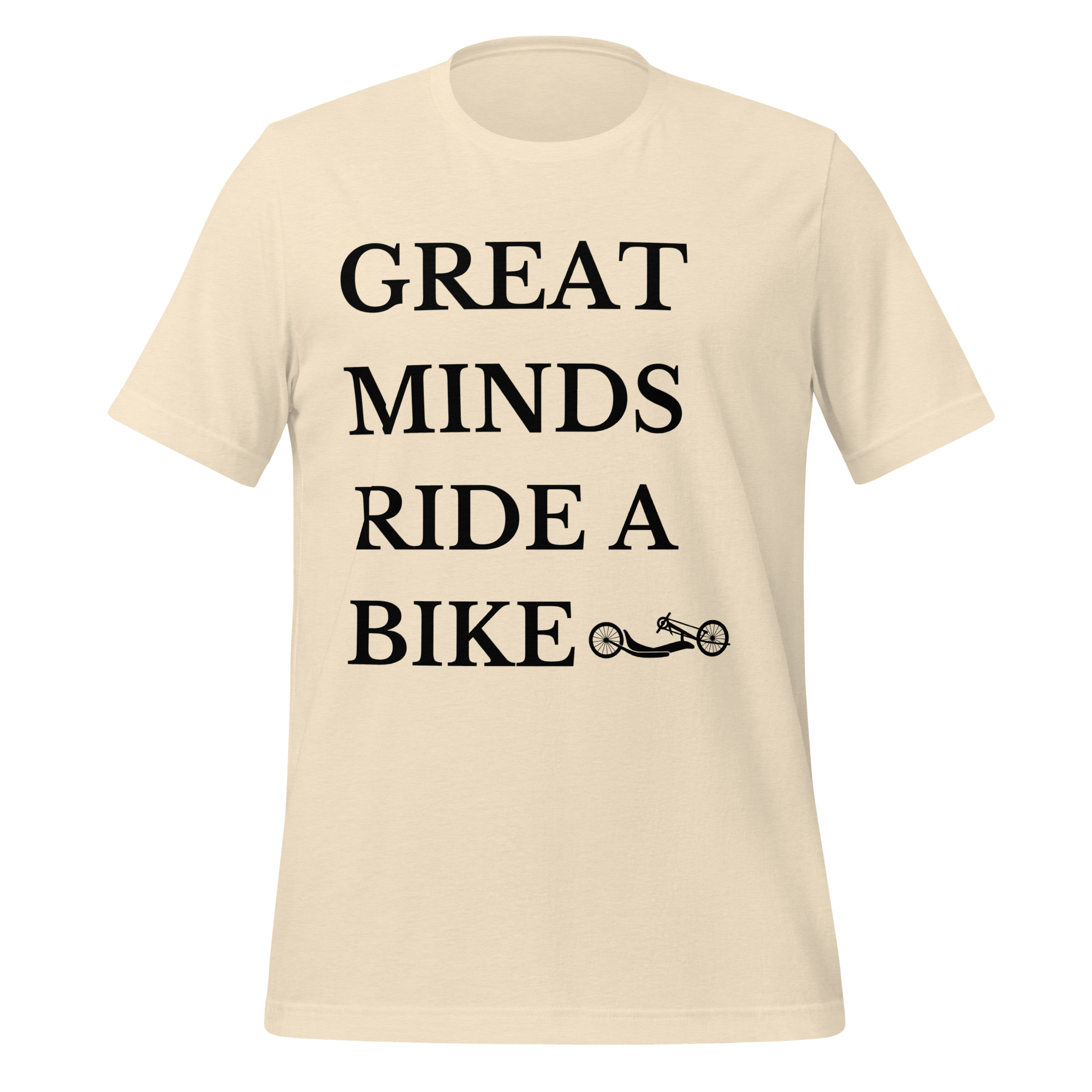 Great Minds Ride a Bike Handcycle T-Shirt | Adaptive Cycling Tee - Cyclist Hive