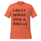 Great Minds Ride a Bike Handcycle T-Shirt | Adaptive Cycling Tee - Cyclist Hive