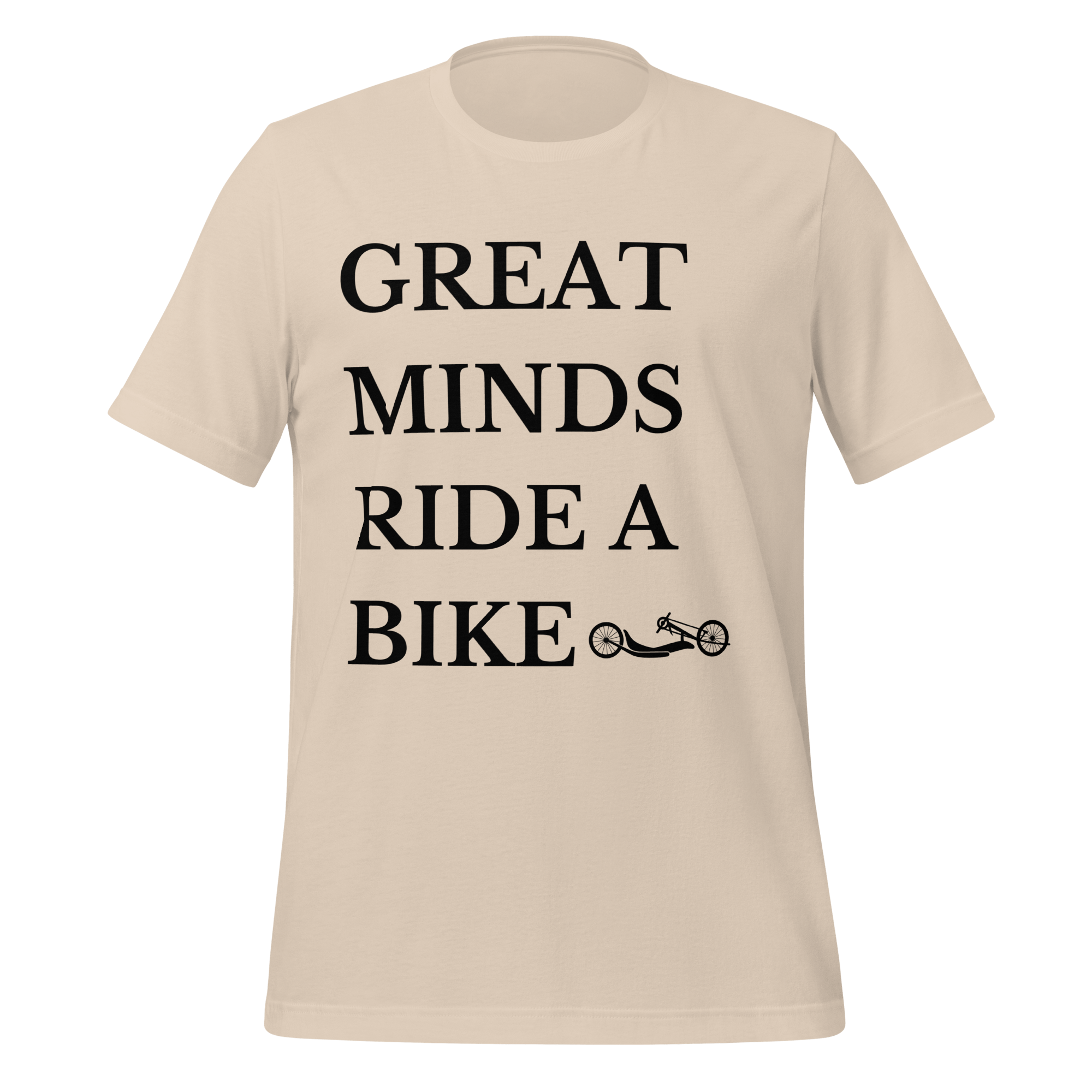 Great Minds Ride a Bike Handcycle T-Shirt | Adaptive Cycling Tee - Cyclist Hive