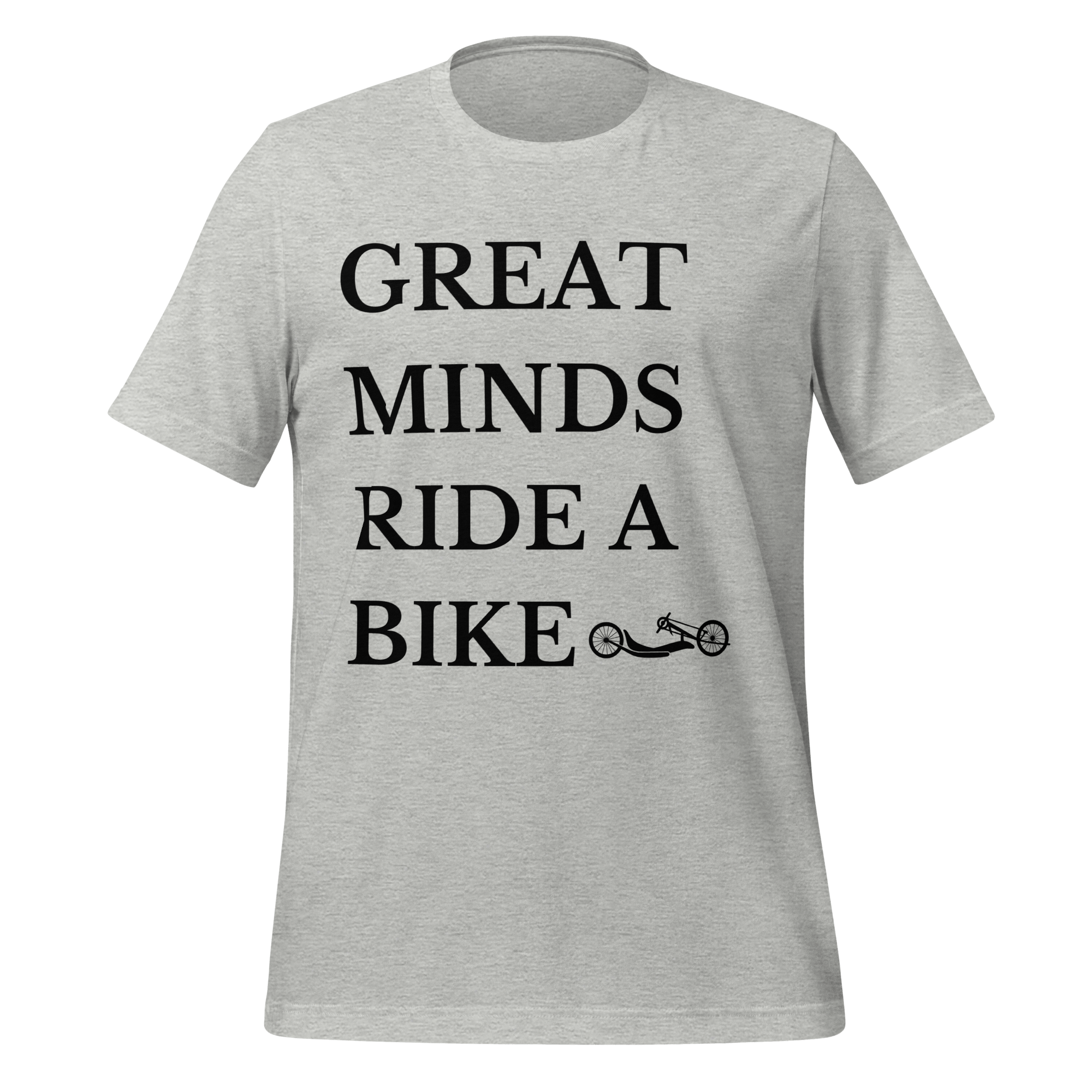 Great Minds Ride a Bike Handcycle T-Shirt | Adaptive Cycling Tee - Cyclist Hive