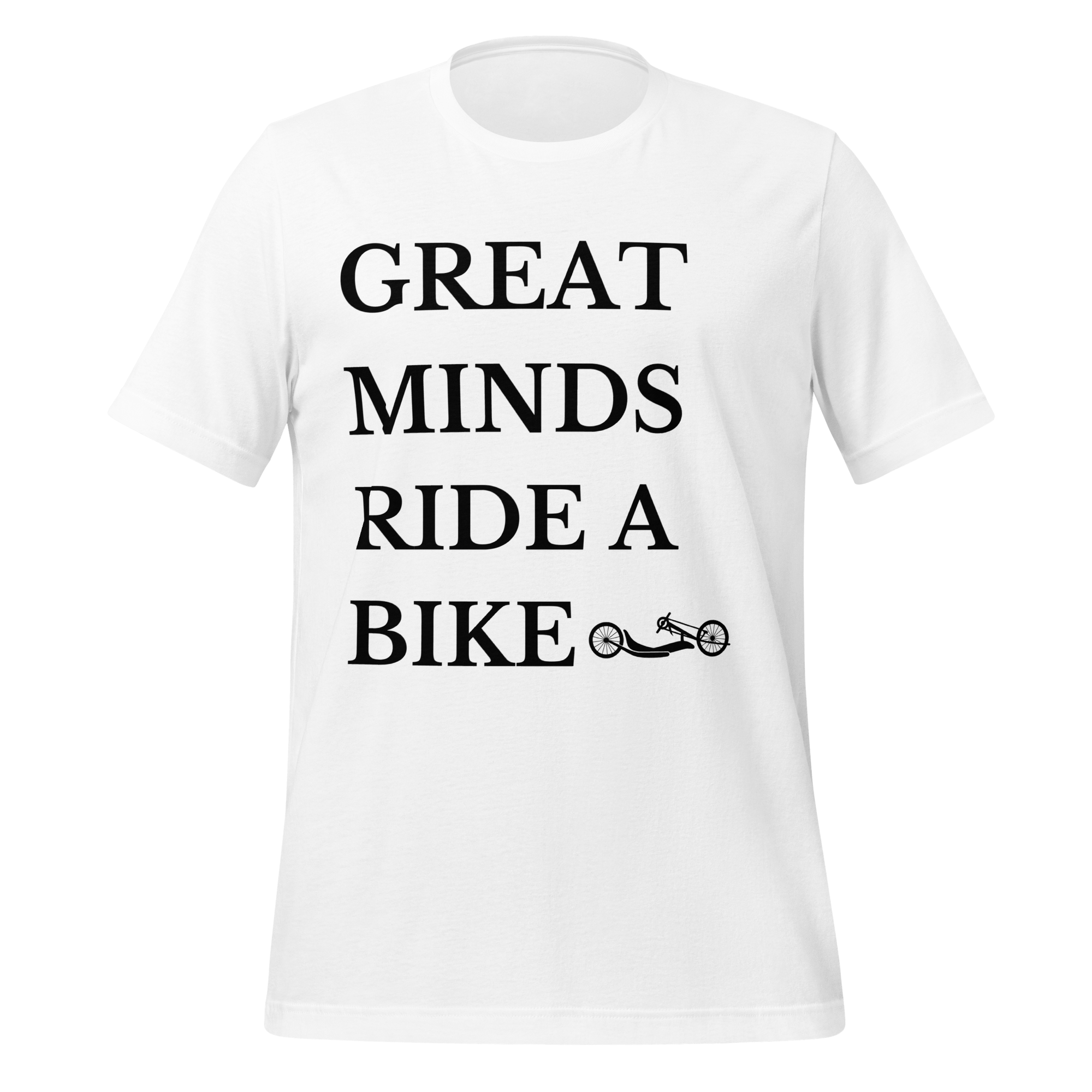 Great Minds Ride a Bike Handcycle T-Shirt | Adaptive Cycling Tee - Cyclist Hive