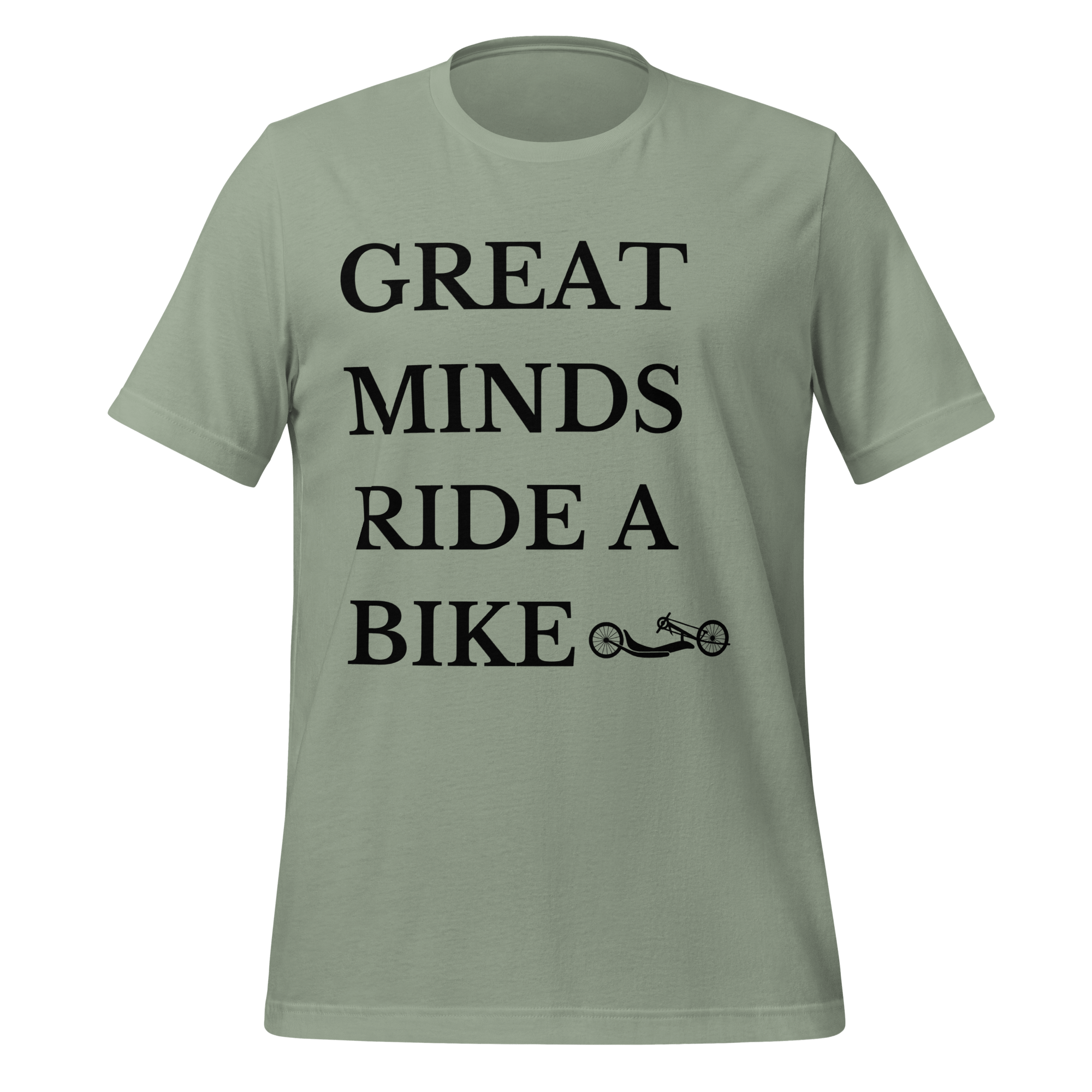 Great Minds Ride a Bike Handcycle T-Shirt | Adaptive Cycling Tee - Cyclist Hive