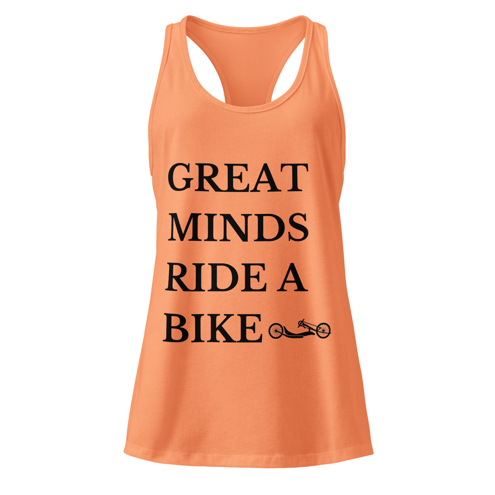Great Minds Ride a Bike Handcycle Women’s Racerback Tank Top - Cyclist Hive