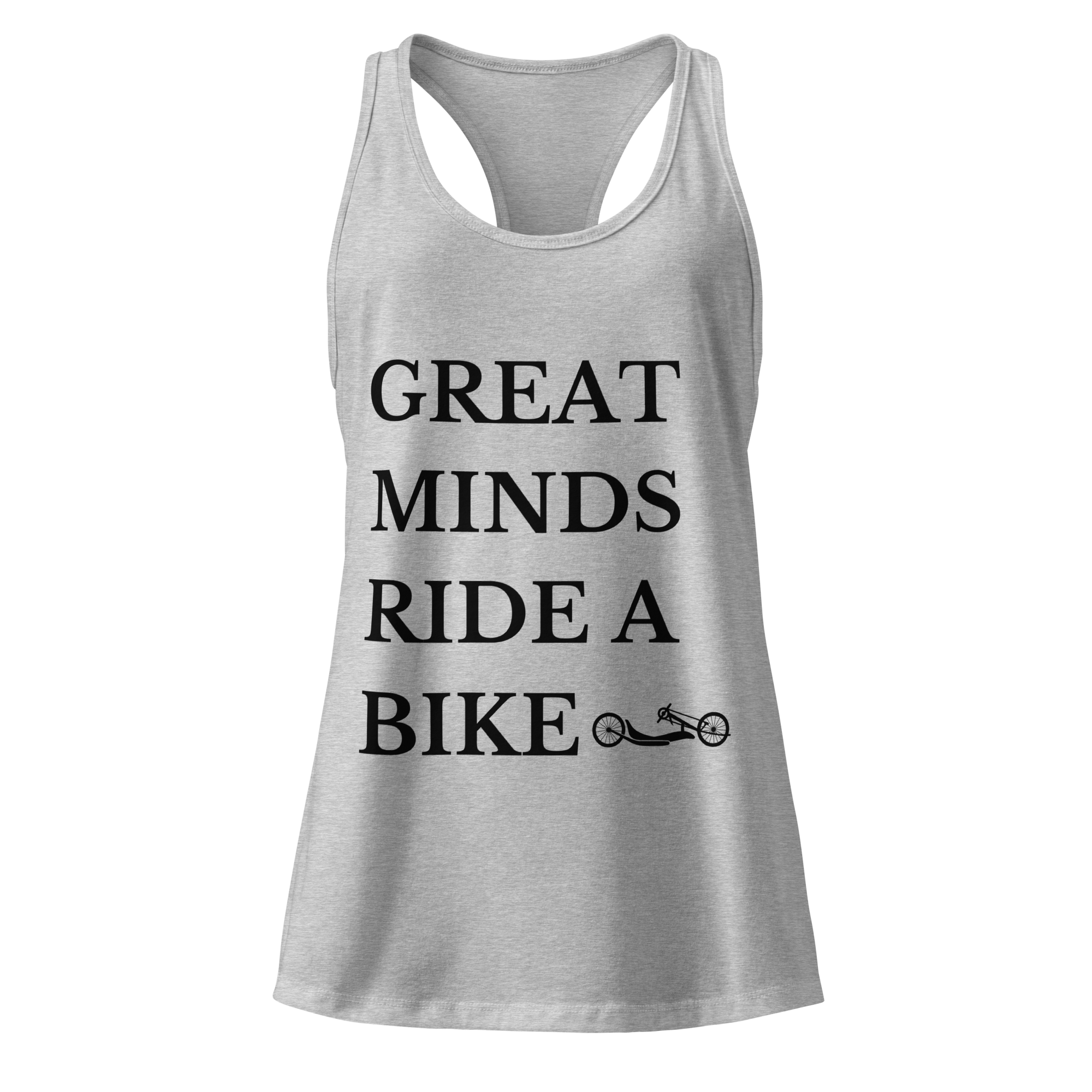 Great Minds Ride a Bike Handcycle Women’s Racerback Tank Top - Cyclist Hive