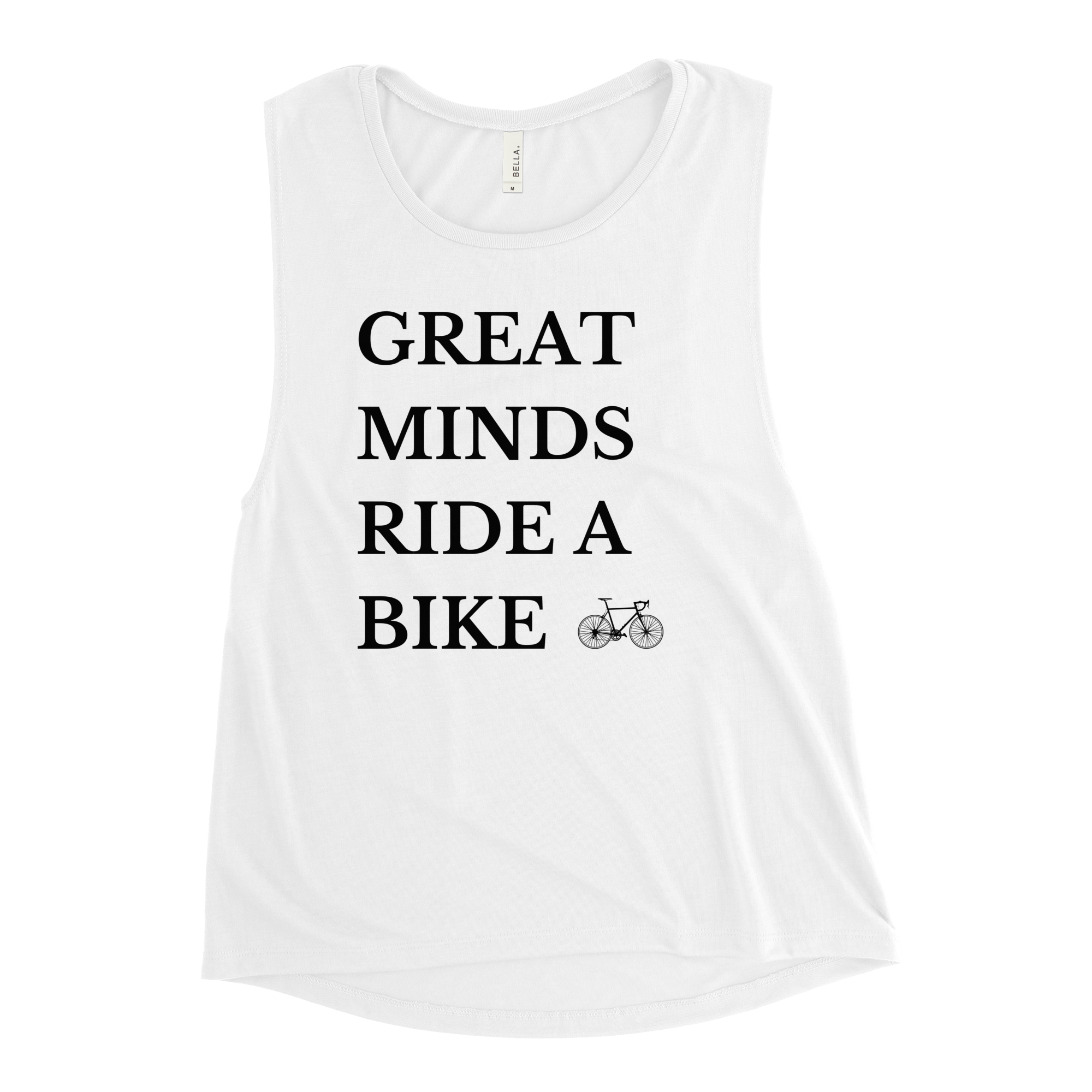 Great Minds Ride a Bike Women's Muscle Tank - Cyclist Hive