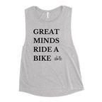 Great Minds Ride a Bike Women's Muscle Tank - Cyclist Hive