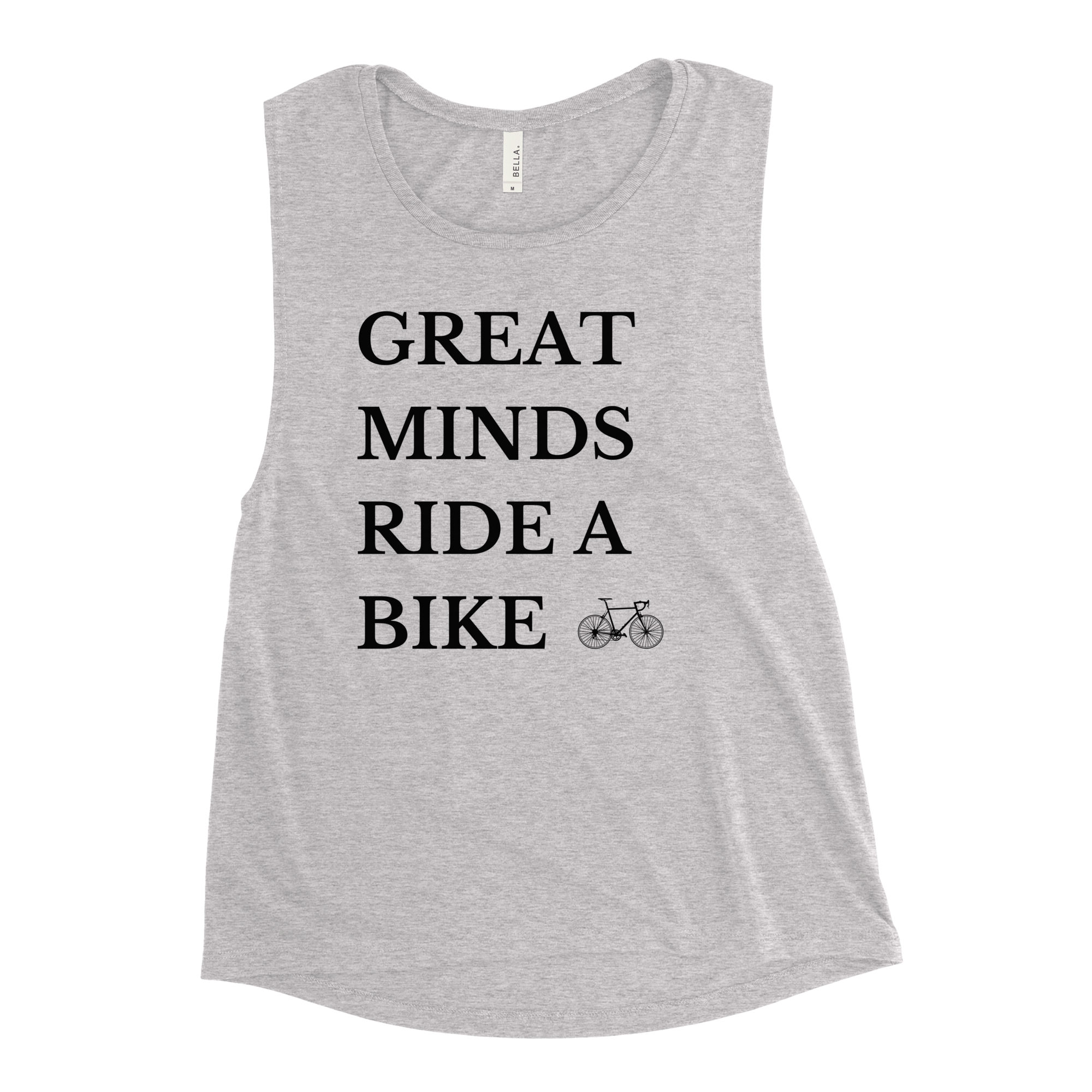 Great Minds Ride a Bike Women's Muscle Tank - Cyclist Hive