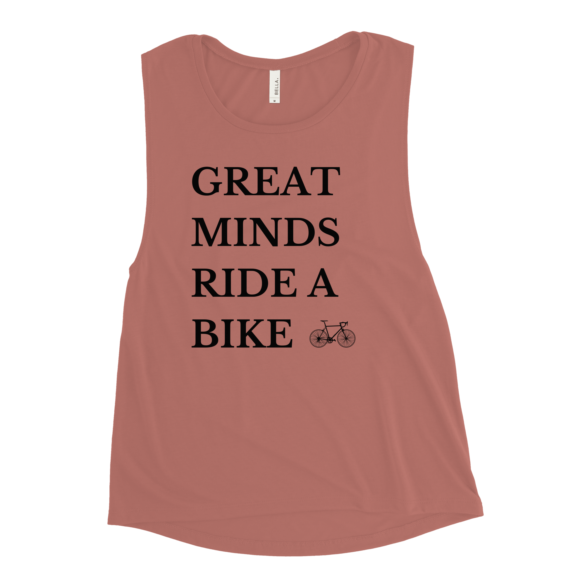 Great Minds Ride a Bike Women's Muscle Tank - Cyclist Hive