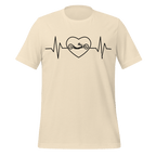 Handcycling Heartbeat T-Shirt | Minimalist Bike Lover Tee - Cyclist Hive