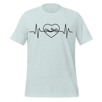 Handcycling Heartbeat T-Shirt | Minimalist Bike Lover Tee - Cyclist Hive