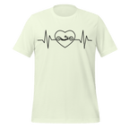 Handcycling Heartbeat T-Shirt | Minimalist Bike Lover Tee - Cyclist Hive